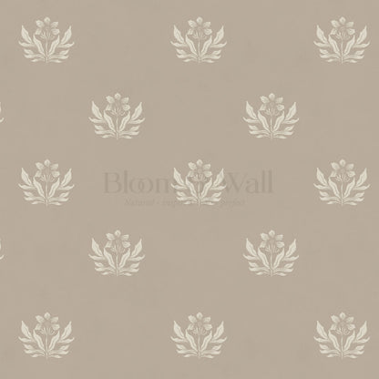 Kinsley Pressed in Petals Sand Wallpaper