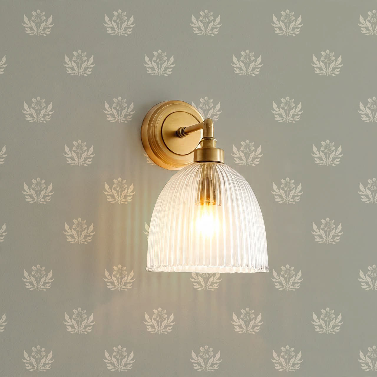 Kinsley Pressed in Petals Dry Sage Wallpaper
