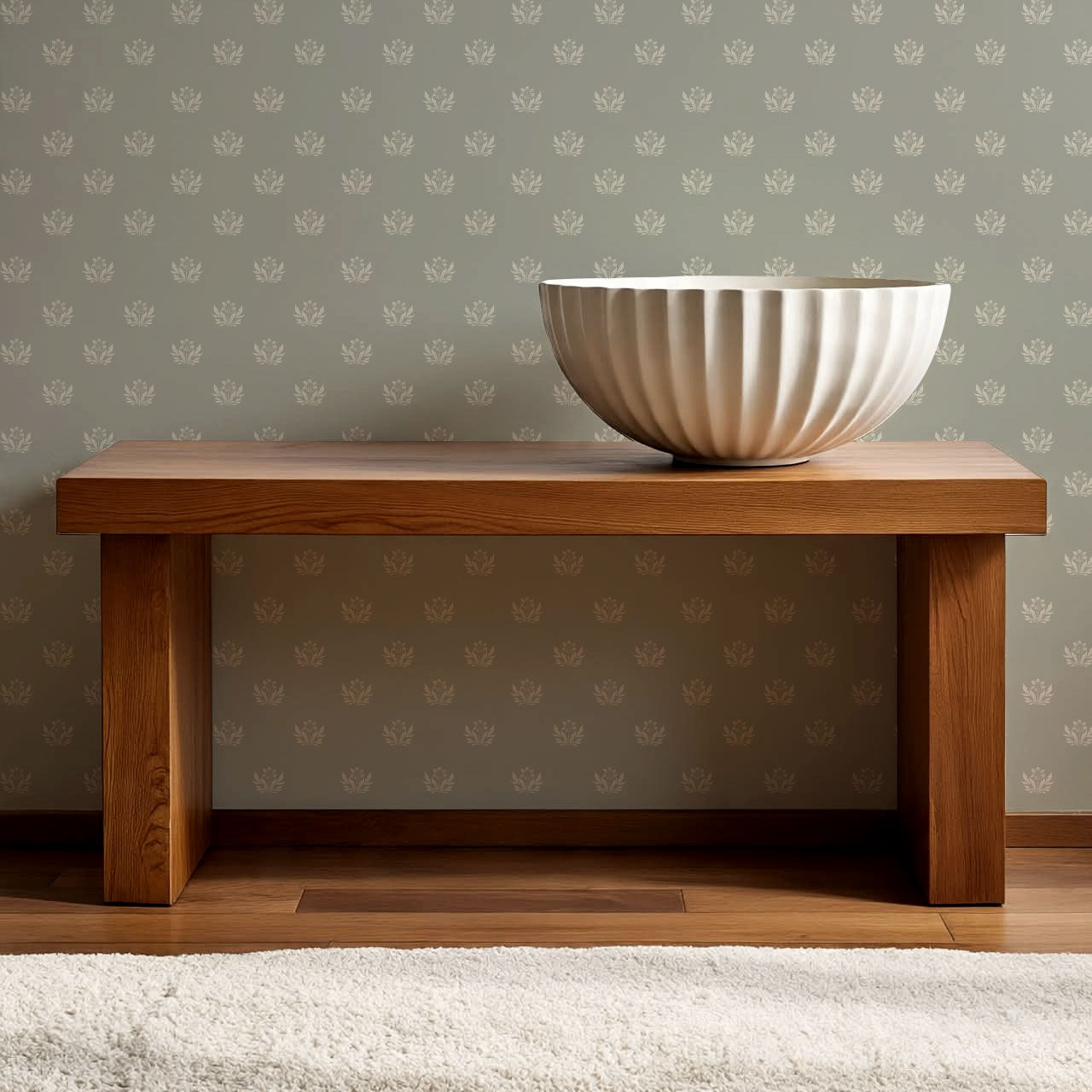 Kinsley Pressed in Petals Dry Sage Wallpaper