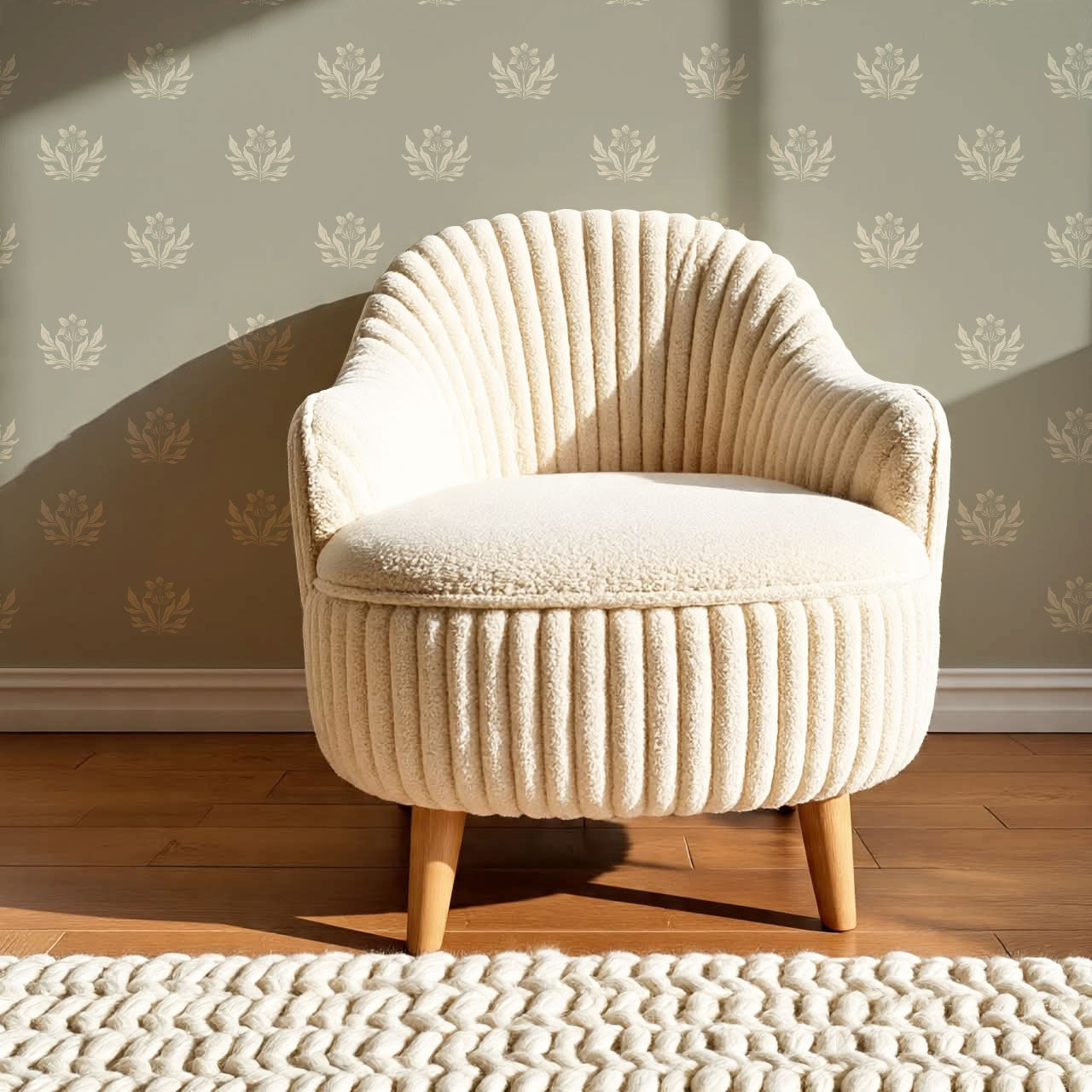 Kinsley Pressed in Petals Dry Sage Wallpaper