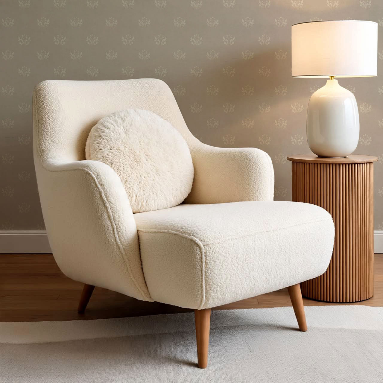 Kinsley Pressed in Petals Tan Wallpaper