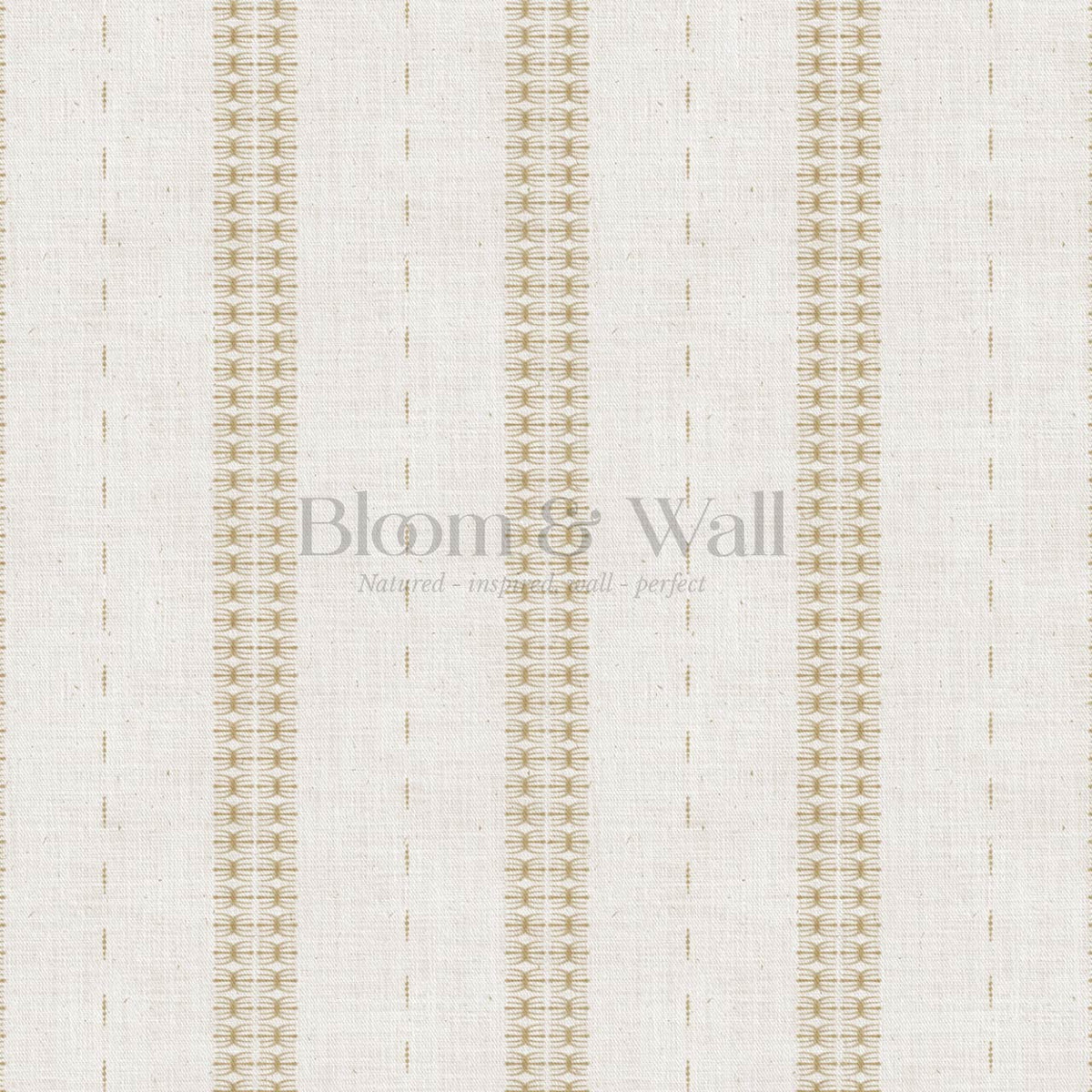 Kitianna Loom Stripe Honey Bone Wallpaper
