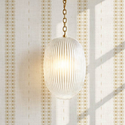 Kitianna Loom Stripe Honey Bone Wallpaper
