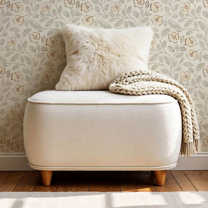 Kylie Spring Blooms Cream Wallpaper