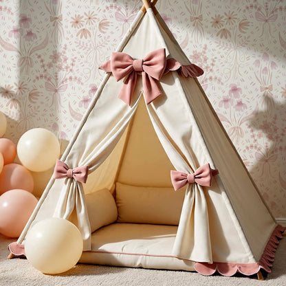 Laila Meadow Bows & Blooms Blush Wallpaper