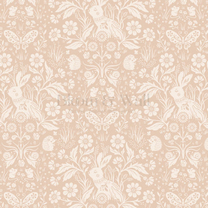 Laima Midsummer Garden Blush Cream Wallpaper