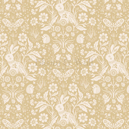 Laima Midsummer Garden Honey Cream Wallpaper