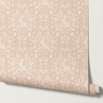 Laima Midsummer Garden Blush Cream Wallpaper