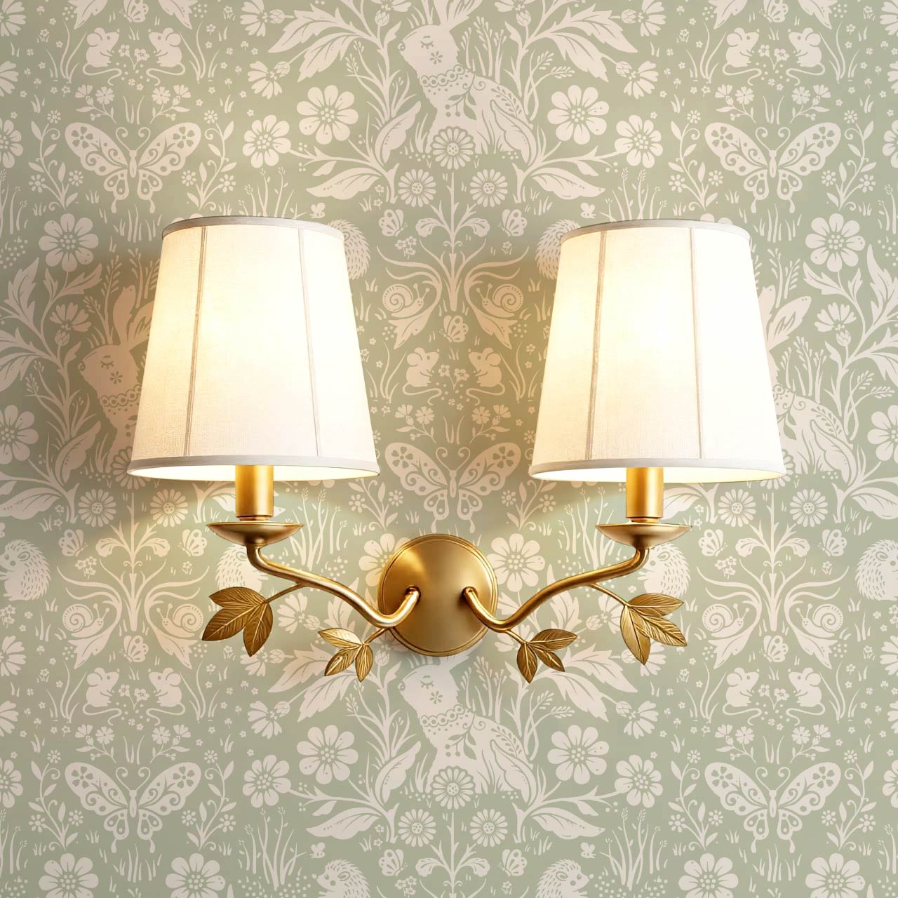 Laima Midsummer Garden Sage Ivory Wallpaper