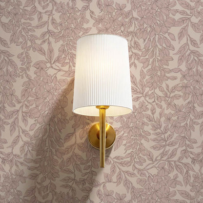 Laine Wisteria Vines Mauve Berry Wallpaper