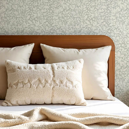 Lala Botanical Sage Ivory Wallpaper