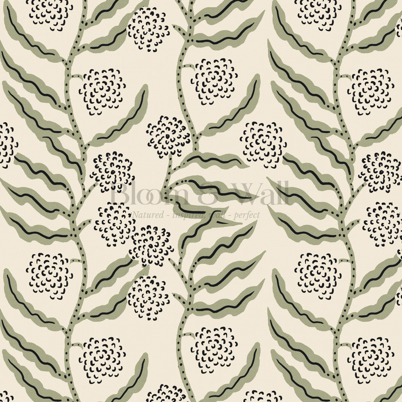 Lana La Ville Vines Butter Sage Wallpaper