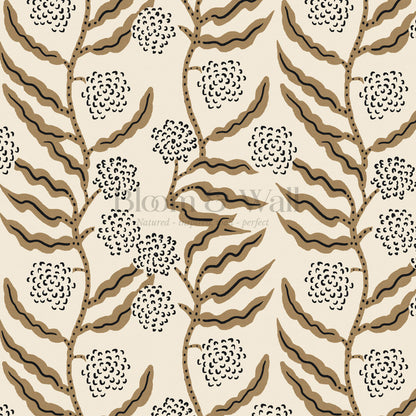 Lana La Ville Vines Sand Wallpaper