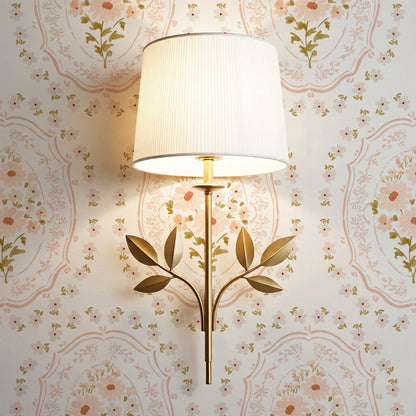 Lara Blooming Watercolor Medallions Coral Cream Wallpaper