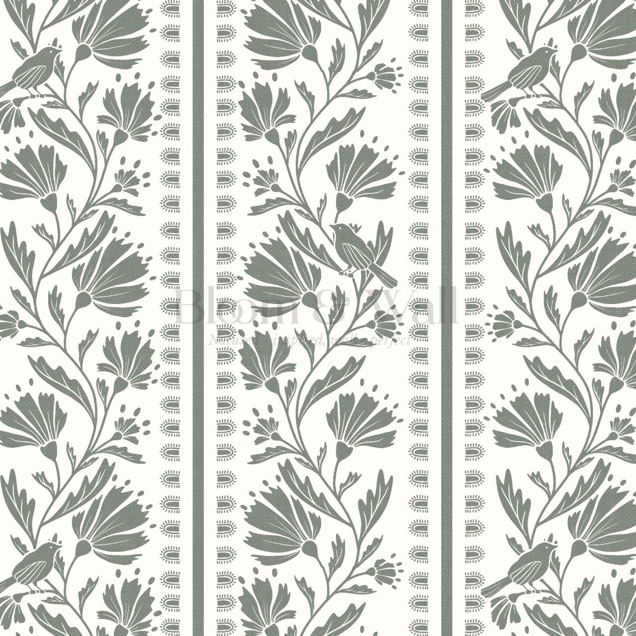 Laure Bramble Birds Forest Wallpaper