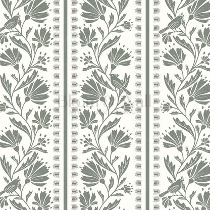 Laure Bramble Birds Forest Wallpaper