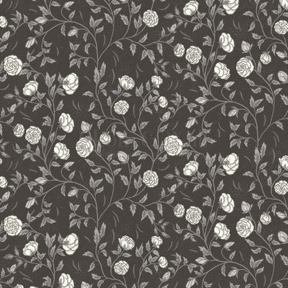 Laure Rose Thicket Coffee Wallpaper
