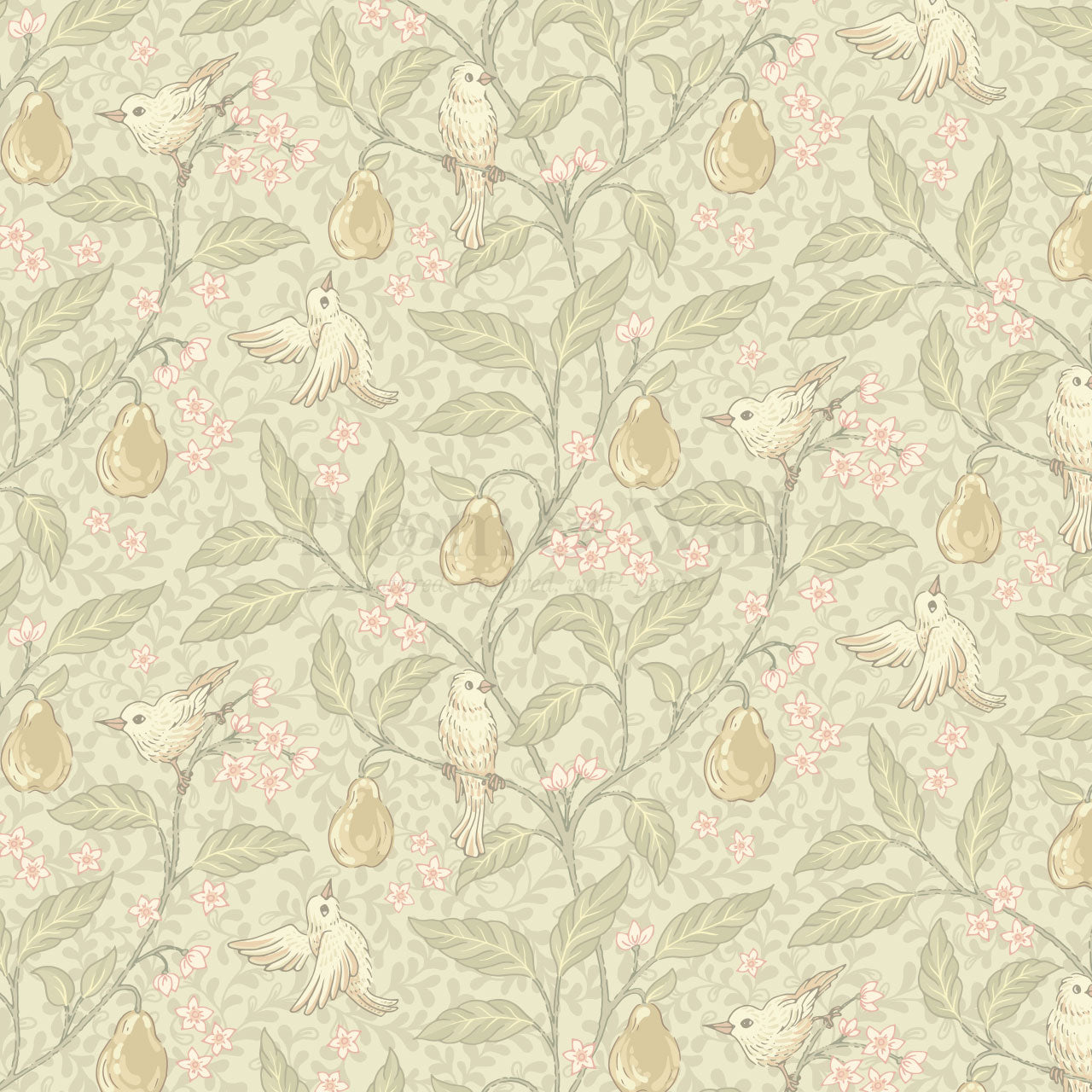 Lauren Pear Tree Soft Spring Wallpaper
