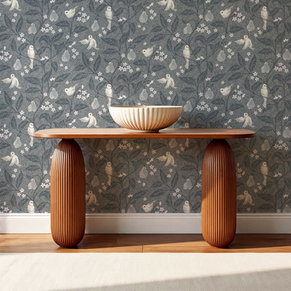 Lauren Pear Tree Slate Wallpaper