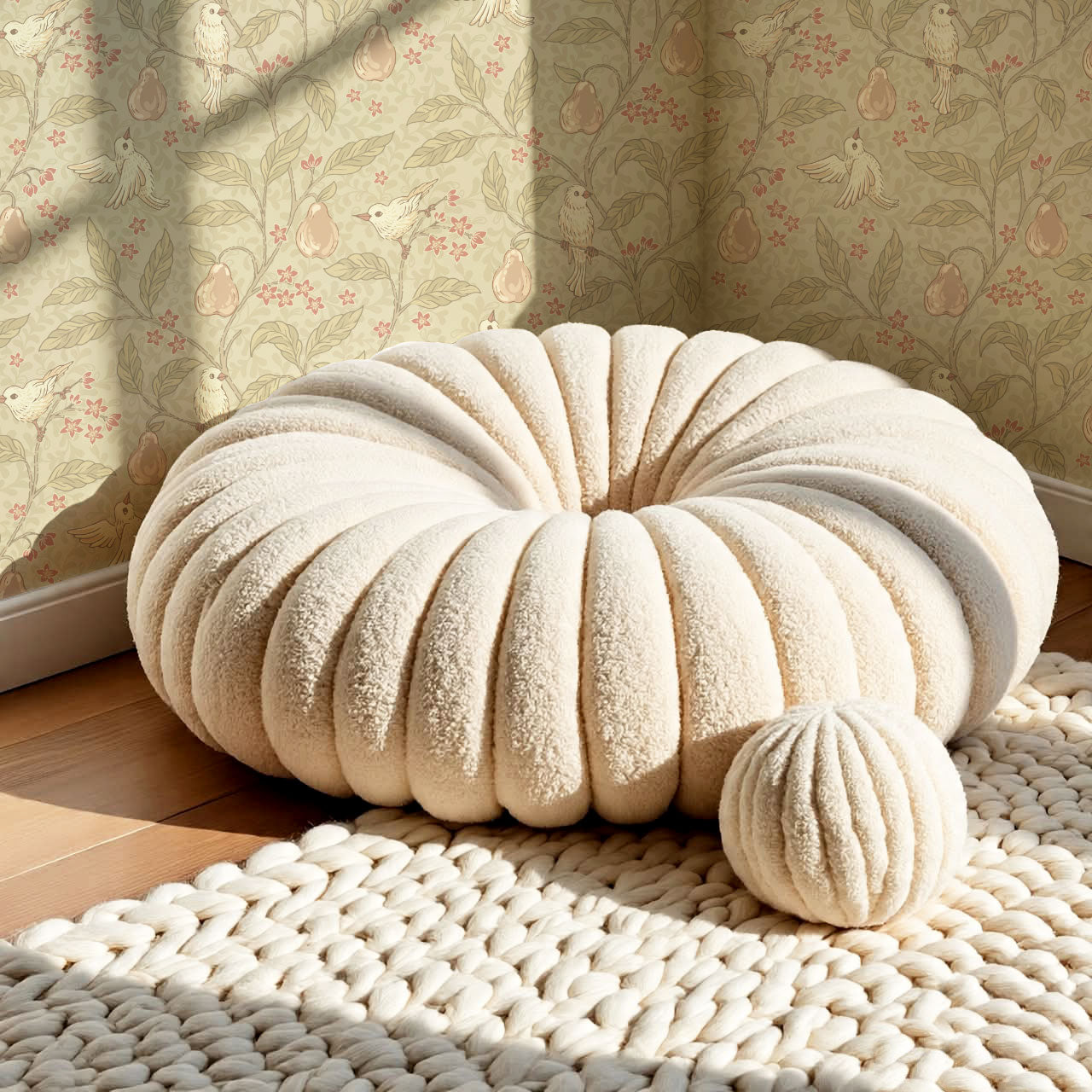 Lauren Pear Tree Beige Blush Wallpaper