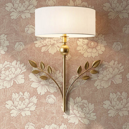 Lauri Peonies Mauve Ivory Wallpaper