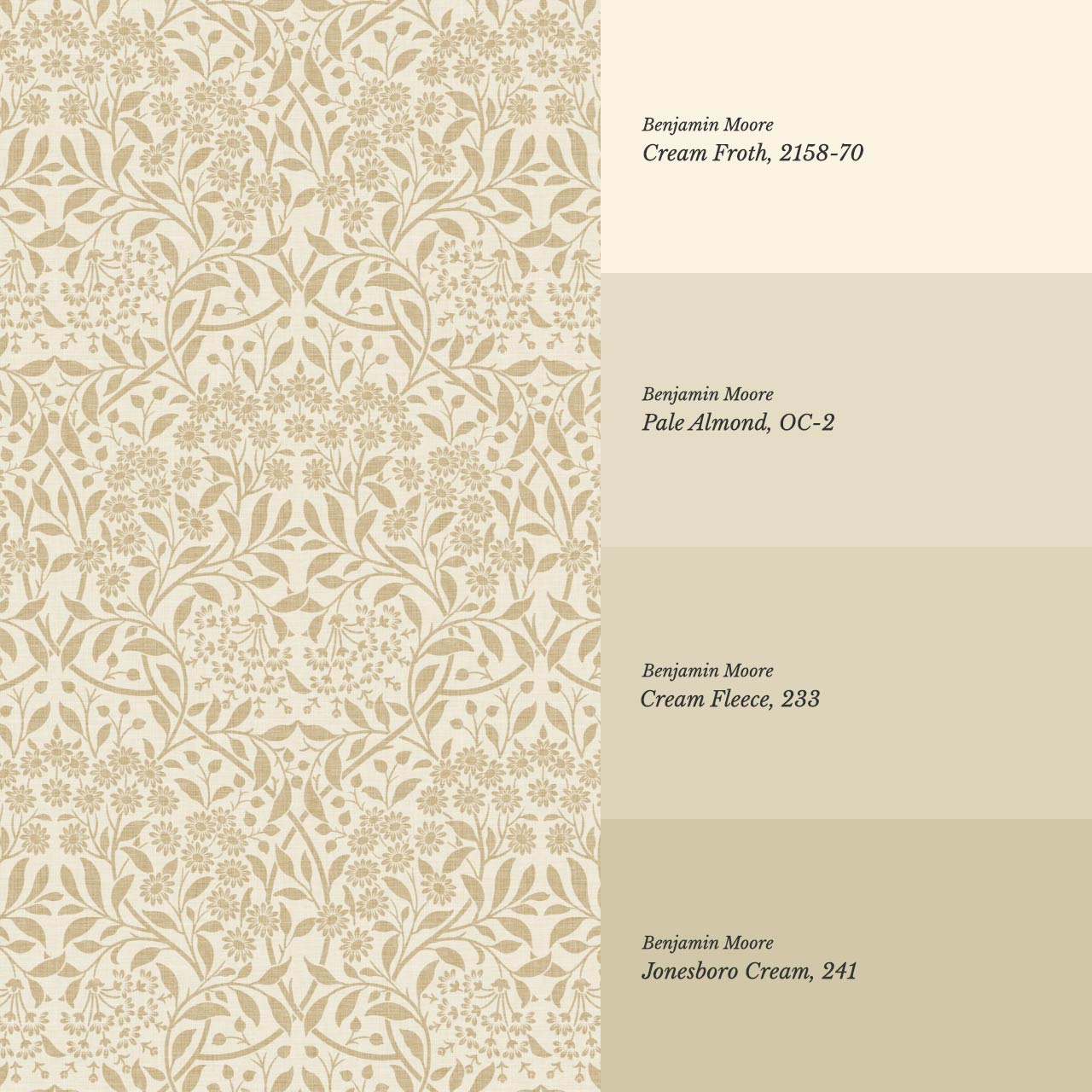 Laverne Graceful Daisy Honey Cream Wallpaper