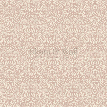 Laverne Graceful Daisy Pale Berry Cream Wallpaper