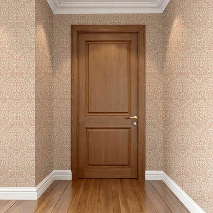 Laverne Graceful Daisy Pale Berry Cream Wallpaper