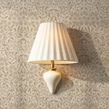 Laverne Graceful Daisy Taupe Brown Wallpaper