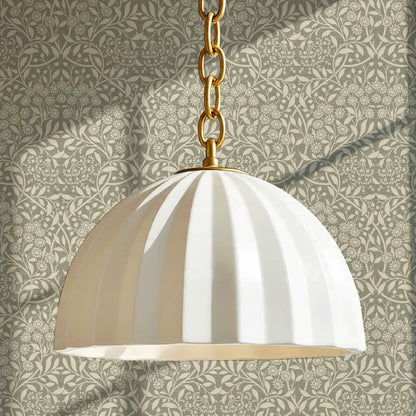 Laverne Graceful Daisy Sage Cream Wallpaper