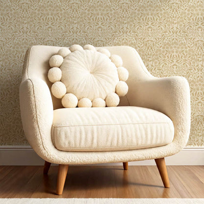 Laverne Graceful Daisy Honey Cream Wallpaper