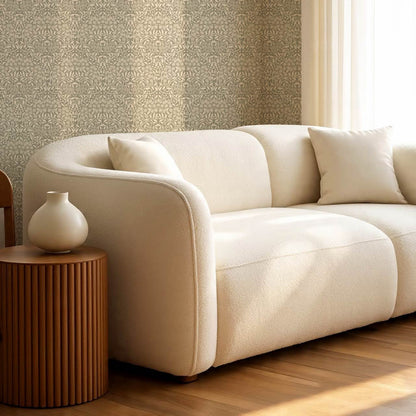Laverne Graceful Daisy Sage Cream Wallpaper