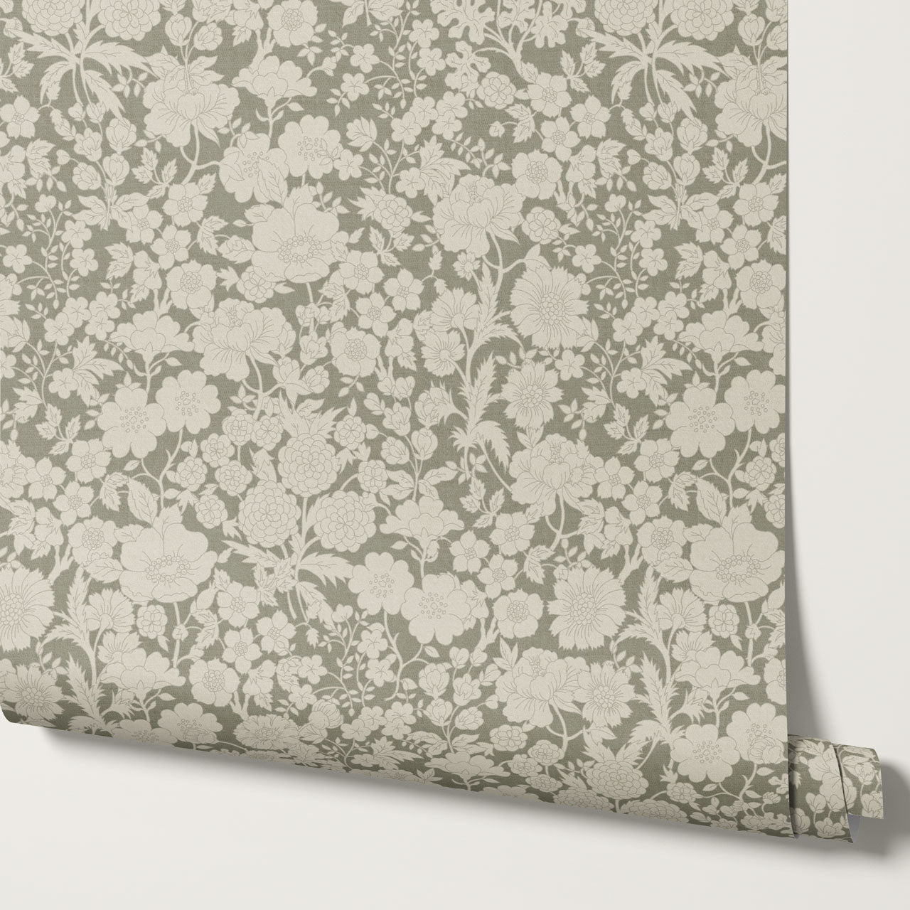 Lea Olive Wildflowers Wallpaper