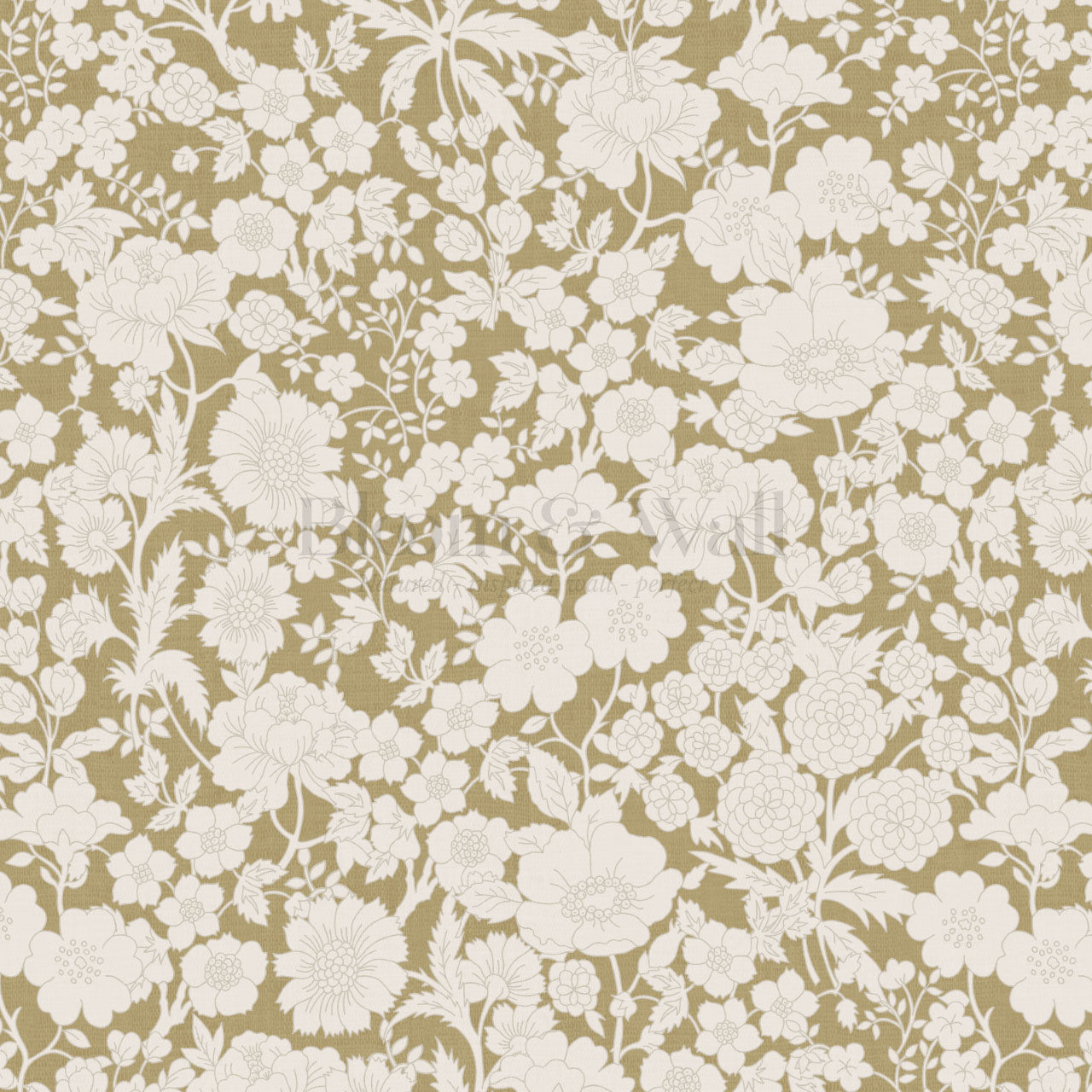 Lea Mustard Wildflowers Wallpaper