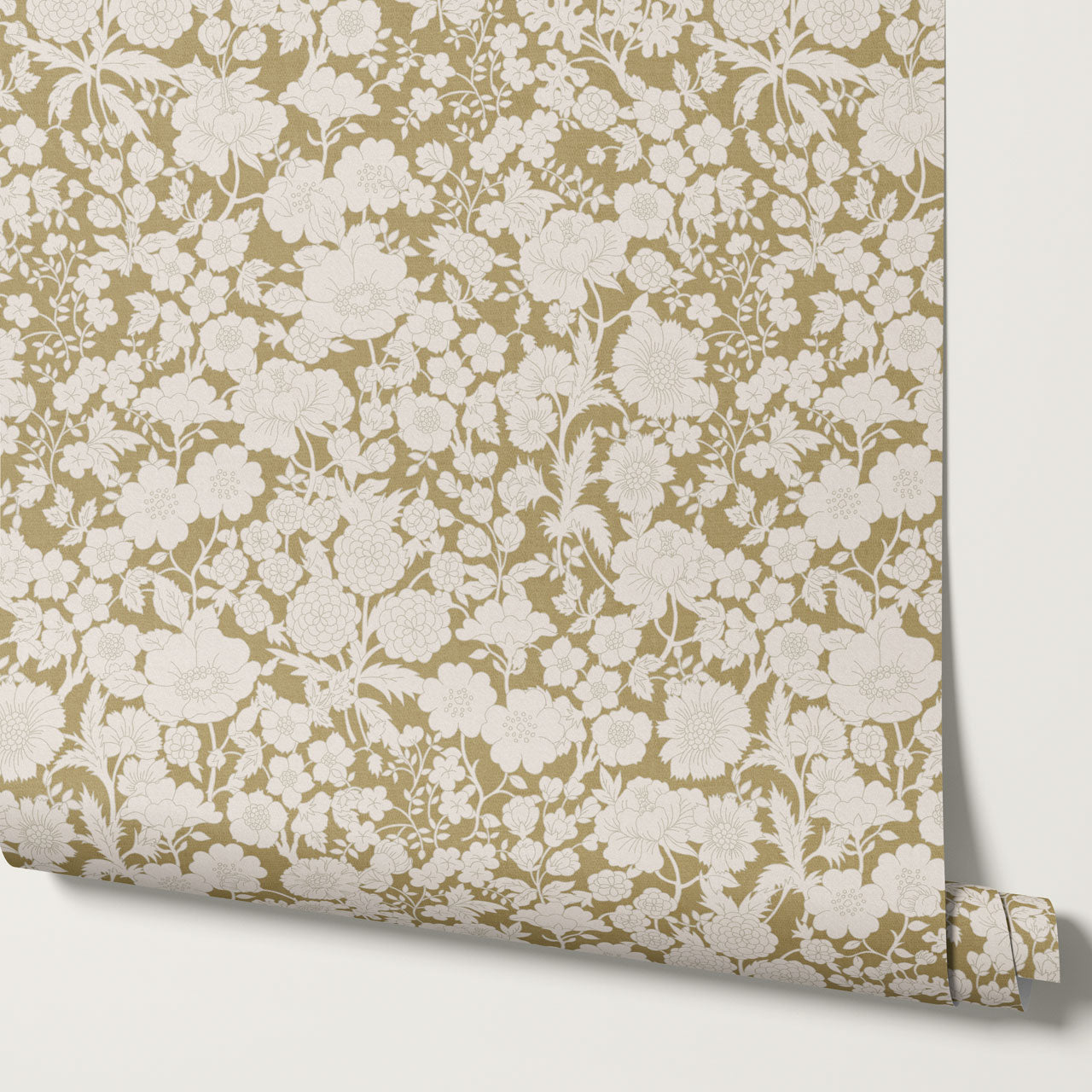 Lea Mustard Wildflowers Wallpaper