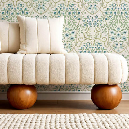 Leighton Victorian Garden Spring Green Wallpaper