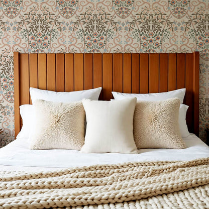 Leighton Victorian Garden Antique Oat Wallpaper