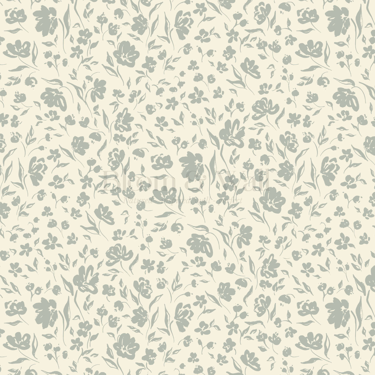 Leilani All Over Floral Sunny Sage Wallpaper