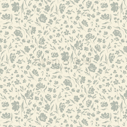 Leilani All Over Floral Sunny Sage Wallpaper
