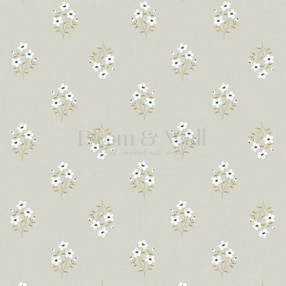 Brynlee Damask Floral Soft Sage Wallpaper