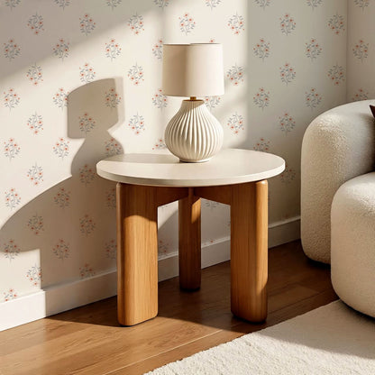 Brynlee Damask Floral Cream Wallpaper