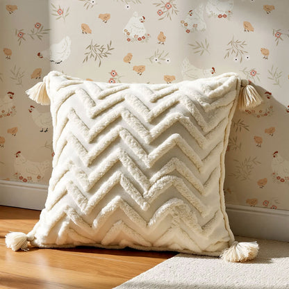 Lena Hens & Chicks Beige Wallpaper