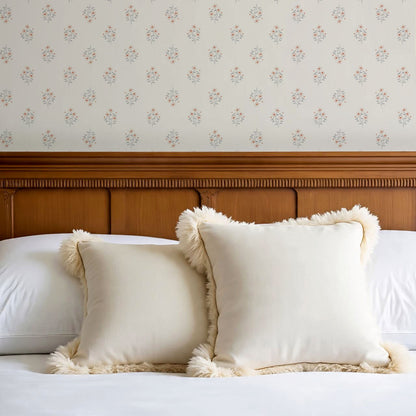 Brynlee Damask Floral Cream Wallpaper