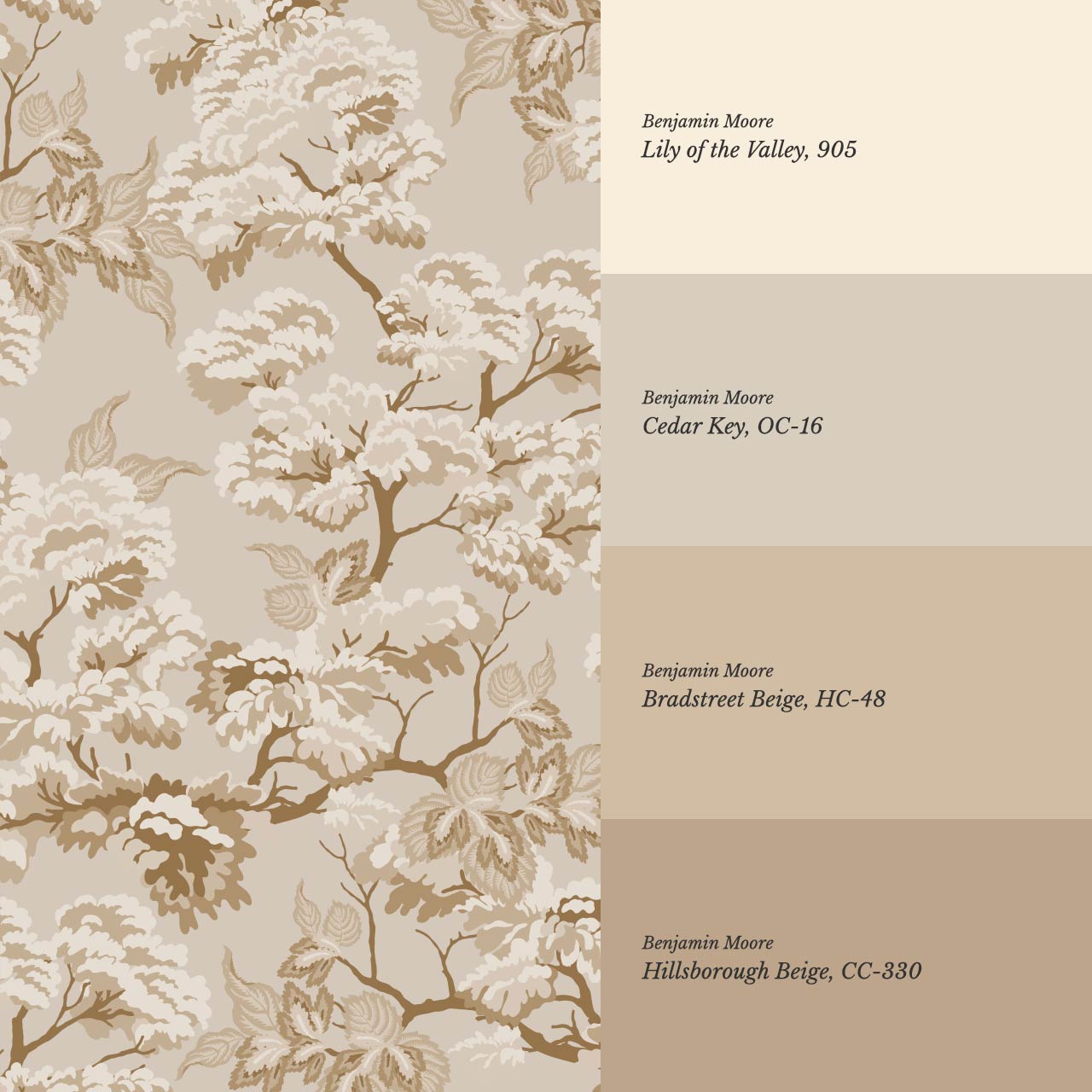 Lennon Vintage Tapestry Forest Beige Wallpaper