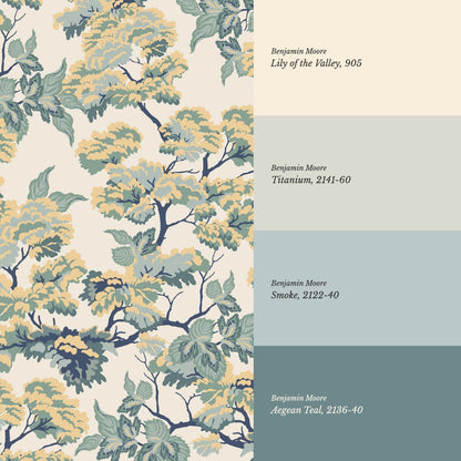 Lennon Vintage Tapestry Forest Sea Salt Honey Wallpaper