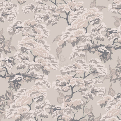 Lennon Vintage Tapestry Forest Taupe Pale Mauve Wallpaper
