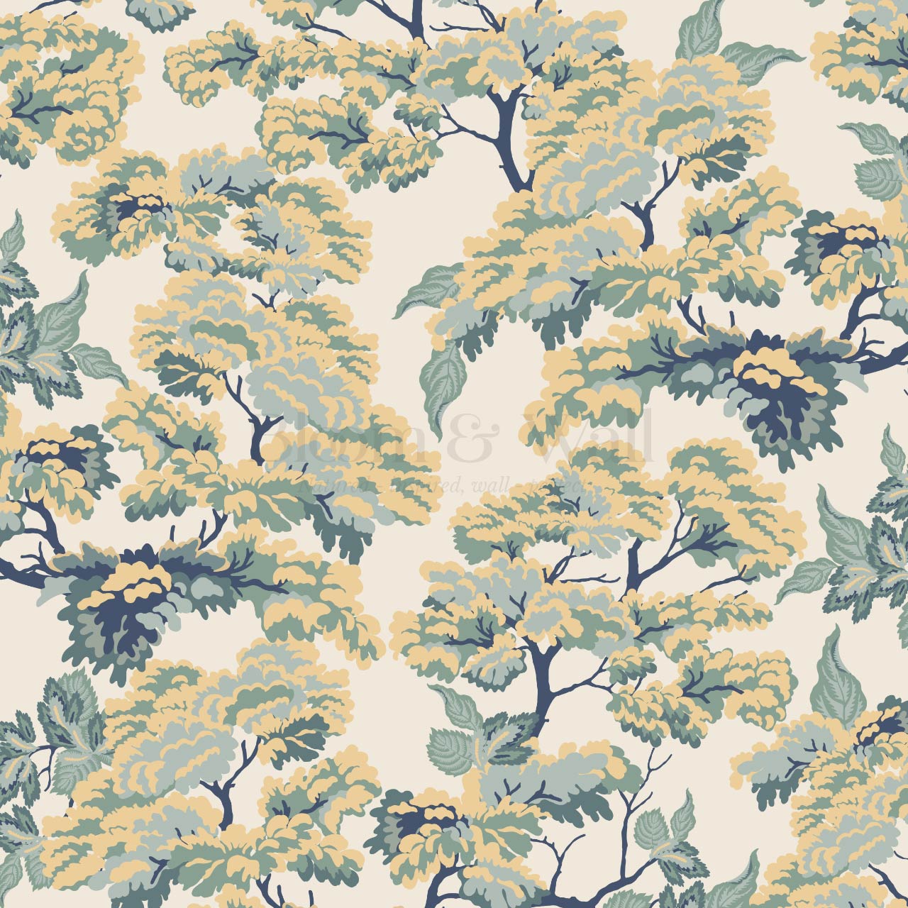 Lennon Vintage Tapestry Forest Sea Salt Honey Wallpaper