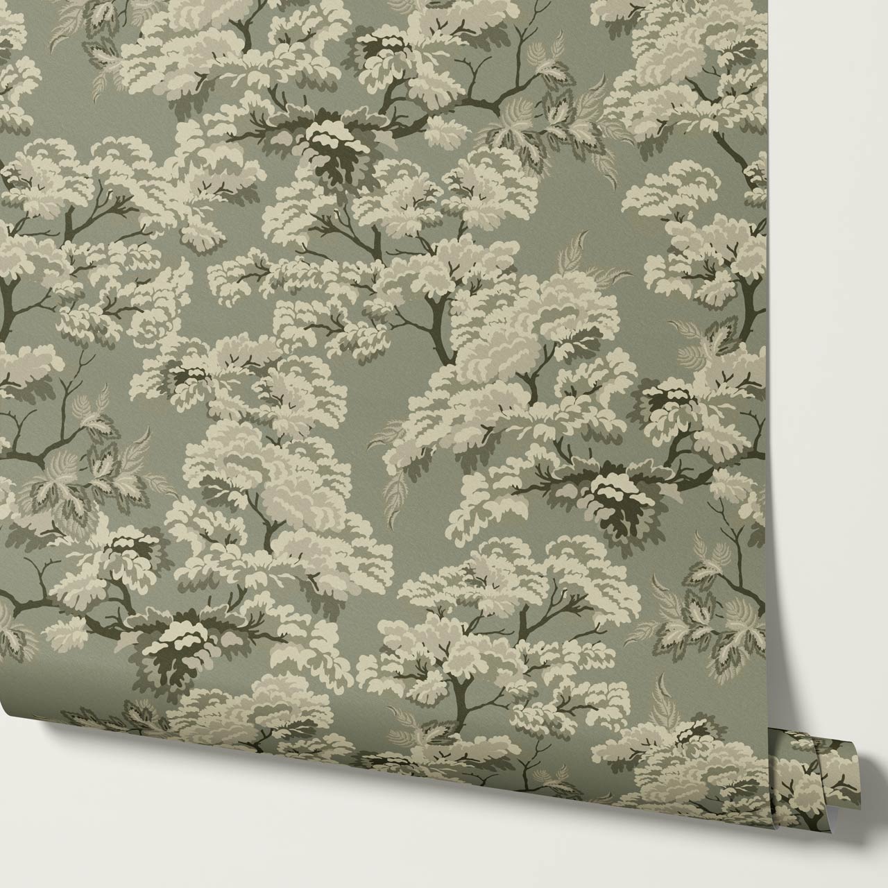 Lennon Vintage Tapestry Forest Sage Wallpaper