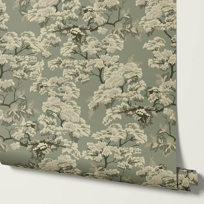 Lennon Vintage Tapestry Forest Sage Wallpaper