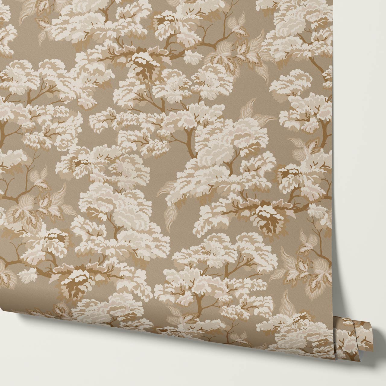 Lennon Vintage Tapestry Forest Taupe Wallpaper